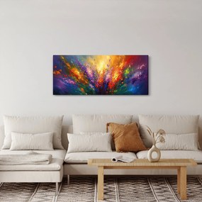Tablou - Abstracție de flori (120x50 cm)