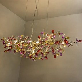 Lustră de cristal pe cablu 13xG9/40W/230V colorat