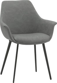 SCAUN TIP FOTOLIU MARTA -IMITATIE PIELE - GRI