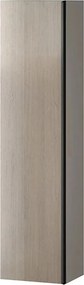 Dulap inalt suspendat Cersanit Virgo gri stejar 160x40 cm maner negru