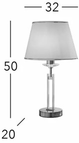 Lampă de cristal de masă Kolarz 330.71.8C IMPERIAL 1xE27/60W/230V auriu/bej
