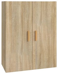 vidaXL Dulap de perete suspendat, stejar sonoma, 69,5x34x90 cm