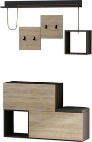 Set hol HOLDON, stejar sonoma/gri antracit, PAL melaminat, format din