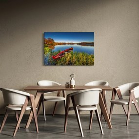Tablou cu punte roșie (90x60 cm)