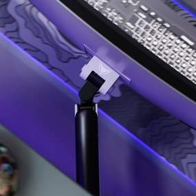 Suport monitor 49", gri/negru LED RGB X-ARM