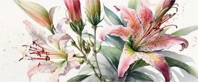 Tablou - Crinii, ilustrații (120x50 cm)