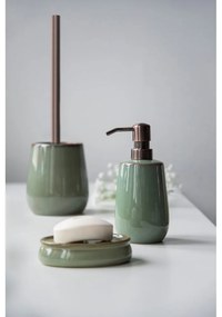 Perie WC din ceramică Wenko Sirmione, verde