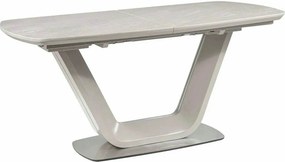 Masa ARMANI, gri cu efect de marmura, 160/220x90x76 cm