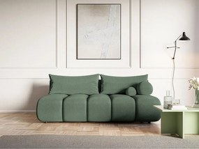Canapea trei locuri Didier mini  (verde marin + negru). 1100576