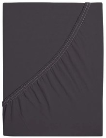 Cearsaf jersey pentru patut copii EXCLUSIVE 70x140 cm antracit