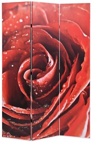 Paravan de camera pliabil, 120 x 170 cm, trandafir rosu 120 x 170 cm, 1