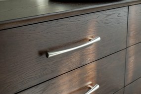 Comodă lemn masiv nuc Cooper, 160 × 42,5 × 78 cm