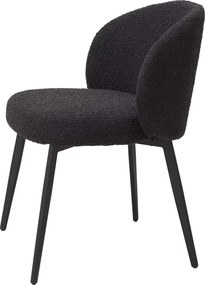 Set de 2 scaune design LUX Lloyd, boucle negru 115994 HZ