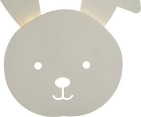Lampă de perete pentru copii bej, cu LED, cu dimmer în 3 trepte - Benny the Bunny
