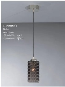 Lustra, Pendul modern design italian 10000 fumuriu
