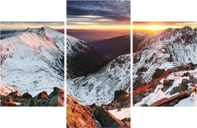 Tablou - Panoramă montană de iarnă (90x60 cm)