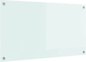 vidaXL Panou de bucătărie Alb 90 x 50 cm sticlă securizată