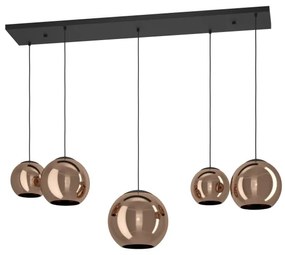 Lustră pe cablu Eglo 390388 CORDOBA 5xE27/40W/230V cupru