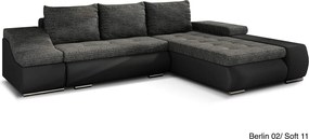 Colțar lemn masiv Extensibil Opal Depozitare 296x200cm Personalizabil - Monolith 09/ Kongo 129