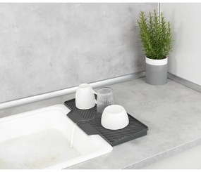 Tavă scurs vase Wenko Neli, 20 x 40 cm, gri închis