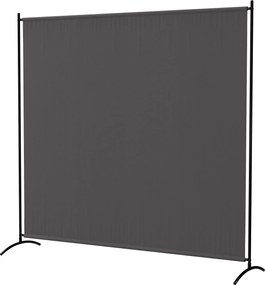 Outsunny Paravan exterior cu panou unic, separator de cameră de 180H cm cu protecție UV30+, gri închis | Aosom Romania