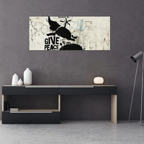 Tablou - Elefant deasupra solului (120x50 cm)