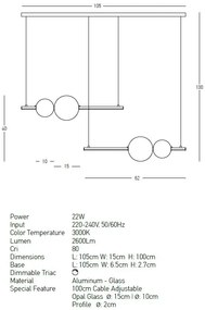 Lustra moderna design deosebit LED dimabil Leola