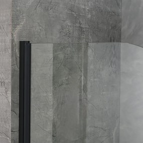 Paravan de baie Eva 70x140 cm Negru