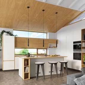 Lustră pe cablu Sollux SL.1400 PRYSM 1xG9/8W/230V negru