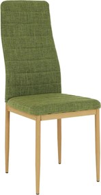 Scaun COLETA NOVA, verde/fag, stofa clasica/metal, 41x49x96 cm