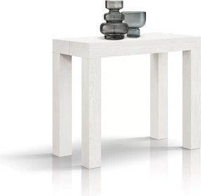 Consola extensibila tip masa ADELLE - ALB FRASIN - 300 CM/90 CM /76 CM - 12