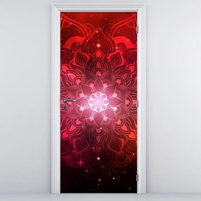 Fototapet pentru ușă - Abstract roșu (95x205cm)