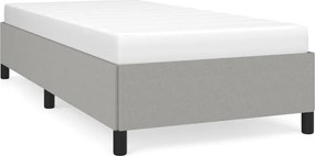 vidaXL Cadru de pat fără saltea, gri deschis, 80x200 cm, textil