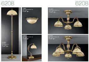 Lustra aplicata din alama cu sticla decorata design italian III 6208