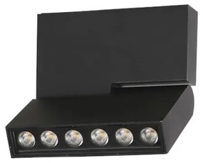 Spot LED aplicat directionabil de tavan/plafon LEON 5 negru ZZ AZ3489