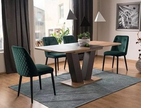 Masa extensibila Platon stejar wotan/maro L136-176 cm