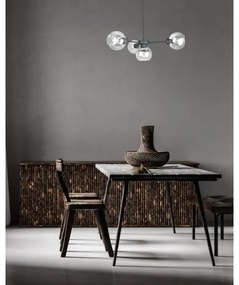 Lustră pe cablu KALIOPE 4xE27/60W/230V negru/transparent