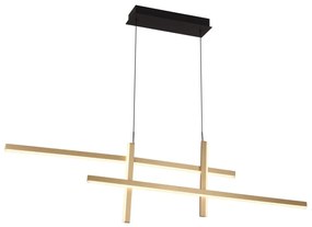 Lustra LED design liniar X-LIne auriu