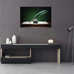 Tablou cu stilou sriind (90x60 cm)