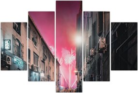 Tablou - Artificii din Marseille (150x105 cm)