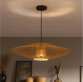 Brilagi - Lustru LED pe cablu CERIA BOHO 1xE27/40W/230V Ø 70 cm negru/maro