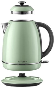 Cana electrica BUYDEEM K640, 2400W, 1,7 L, Protectie, Fara BPA, LED, Verde deschis