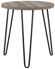 Măsuță auxiliară Støraa Owen, ø 50 cm, maro-gri