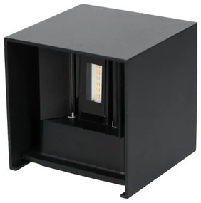 Aplică LED de exterior QUERK 2xLED/3W/230V 3000K IP54 negru