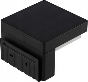 Aplica solară de perete LED cu senzor, 5W, 3,7V, 2000 mAh, IP44, neagră