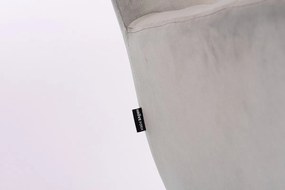 HR650K Scaun Gray Catifea cu Bază Neagră