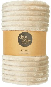 Pătură din flanel 160 x 130 cm, bej