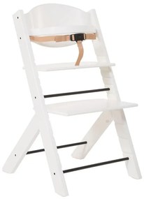 Scaun masa bebe din lemn reglabil Treppy Alb recomandat de la 6 luni pana la 90kg