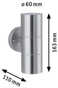 Aplică de exterior Paulmann 94331 2xLED/10W IP44 FLAME 230V