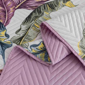 Cuvertura de pat TROPIC alb / roz Dimensiune: 220 x 240 cm